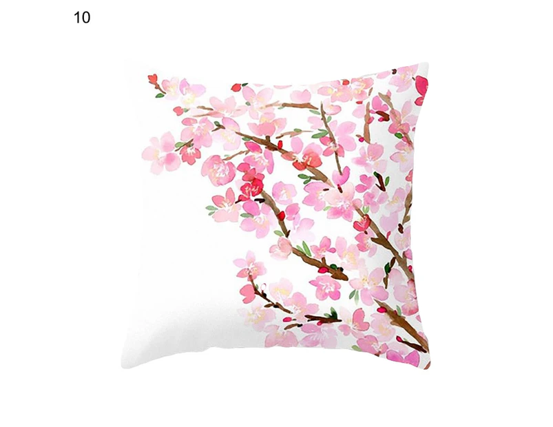 Elegant Flower Cactus Waist Throw Cushion Pillow Case Sofa Bed Home Decoration-10#