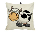 Fashion Home Decorative Covers Cartoon Cow Pillow Cases Sofa Bedroom Pillowcases-8#