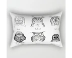 Funny Owl Letter Dolphin Pillow Case Bedroom Sofa Decor Throw Cushion Cover-8#