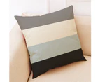 Geometric Stripe Letters Linen Throw Pillow Case Sofa Bed Decor Cushion Cover-4#