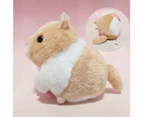 Kid Cute Simulation Hamster Stuffed Doll Plush Toy Key Chain Pendant Girl Gift-Brown