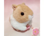 Kid Cute Simulation Hamster Stuffed Doll Plush Toy Key Chain Pendant Girl Gift-Brown
