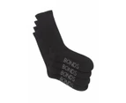 2 Pack Bonds Very Comfy Circulation Crew Mid Calf Cotton Mens Black Socks