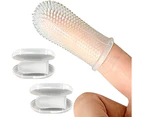 360º Dog Fingerbrush Toothbrush Kit (2-Pcs) Ergonomic Design