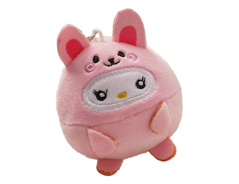 Plush Toy Eye-catching Wear Resistant PP Cotton Cute Bear Penguin Plush Toy Keychain Decoration for Home-3#
