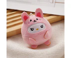 Plush Toy Eye-catching Wear Resistant PP Cotton Cute Bear Penguin Plush Toy Keychain Decoration for Home-3#