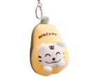 Non-deforming Plush Keychain Delicate Craft Cloth Changing English Word Tiger Plush Pendant for Decoration