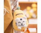 Non-deforming Plush Keychain Delicate Craft Cloth Changing English Word Tiger Plush Pendant for Decoration