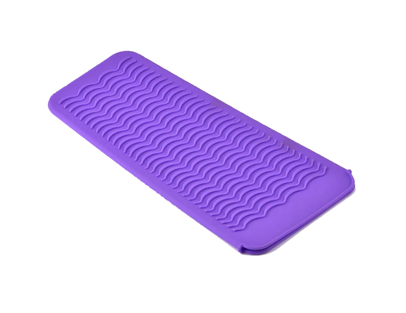 Silicone Mat Safe Heat Resistant Sturdy Flexible Insulation Cover for Home-Purple