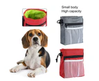 Dog Training Bag Drawstring Design Multiple Wearing Ways High Capacity Multifunctional Storing Snack Pet Dog Snack Bag for Outdoor-Grey