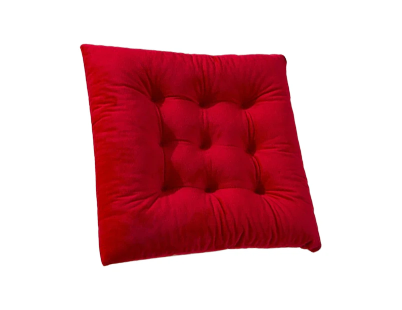 Protective Seat Pillow Washable Square Shape Lattice Design Chair Cushion Home Decor -40x40cm