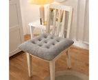 Seat Cushion Breathable Decorative Easy to Clean Office Computer Chair Stool Floor Cushion Pillow Pad for Home-Grey 40*40cm