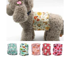 Centaurus Doggie Diaper Washable Breathable Vibrant Color Male Dog Diapers Belly Bands for Dog-Grey M