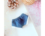 Doll Clothes Lovely Birthday Present Replaceable 20cm Cotton Doll Floral Halter Top Hot Pants Shoes for Girls-4#