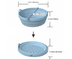 Baking Pan Foldable Not Sticky High Elasticity Heat Resistance Woven Handle Bake Round Dishwasher Safe Silicone Pan for Kitchen