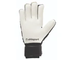 Uhlsport Comfort Absolutgrip VM Size 7 Sports Soccer Gloves Pair w/ Strap Black