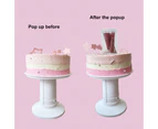 Cake Stand Food Grade High Durability Plastic Wedding Cake Stand Dessert Pastry Display Accessory Birthday Gift-8Inch