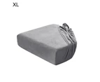 Sofa Seat Slipcover Anti Slip Elastic Polyester Stretch Chair Couch Cushion Cover for Home-Light Grey Size XL