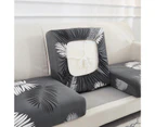 Couch Cushion Grip Design Not Pilling Soft Sofa Stretch Furniture Cushion Cover for Living Room-Navy Feather M