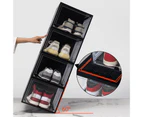 Shoe Organizer High Capacity Dust-proof Stackable Flip Pull-out Type Shoe Display Storage Case for Entryway