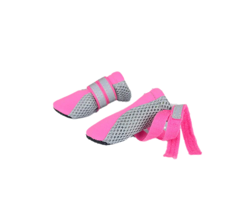 Medium Pink Fashion Mesh Dog Boots (4.5cm L x 3.6cm W)