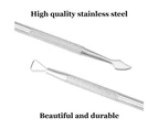 Nail Cuticle Pusher -Stainless Triangle Gel Nail Polish Remover
