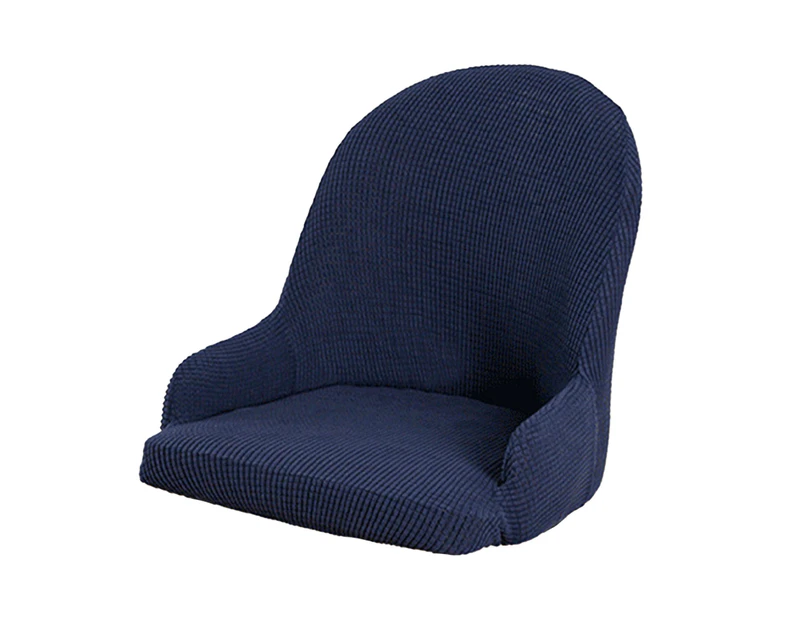 Chair Cover Elastic Soft Polyester Thick Soft Chair Protective Cushion for Kitchen-Navy 1