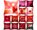 Valentines Love Print Pillowcase Bed Sofa Pillow Slip Cushion Cover Home Decor-#5