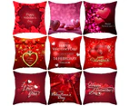 Valentines Love Print Pillowcase Bed Sofa Pillow Slip Cushion Cover Home Decor-#14