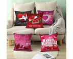 Valentines Love Print Pillowcase Bed Sofa Pillow Slip Cushion Cover Home Decor-#10