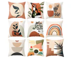 Nordic Style Printed Plant Rainbow Cushion Cover Pillow Case Sofa Home Decor-1