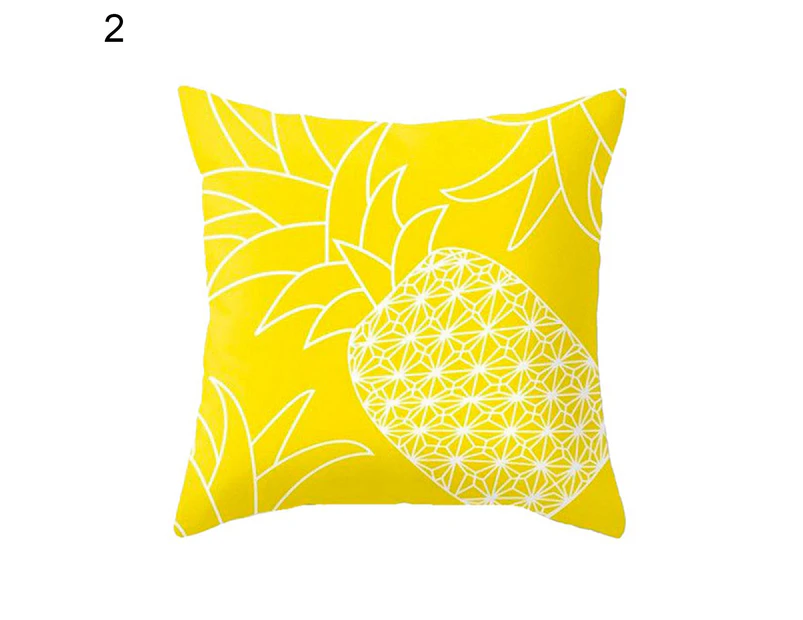 Yellow Geometric Pineapple Pillowcase Square Cushion Cover Car Home Sofa Decor-2