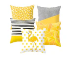 Yellow Geometric Pineapple Pillowcase Square Cushion Cover Car Home Sofa Decor-4