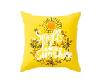 Yellow Geometric Pineapple Pillowcase Square Cushion Cover Car Home Sofa Decor-7