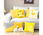 Yellow Geometric Pineapple Pillowcase Square Cushion Cover Car Home Sofa Decor-10