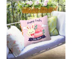 Bunny Easter Print Pillowcase Rabbit Sofa Cushion Protective Cover Decor Gift-#14