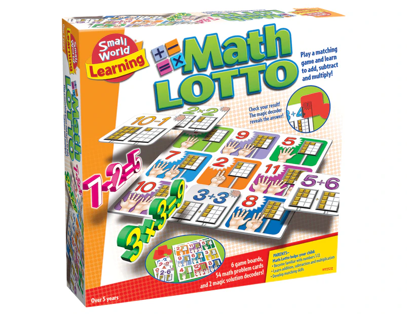 Math Lotto - Matching Game