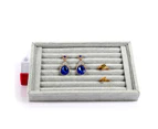 Ring Display Case Multi-slot Minimalistic Luxurious Look Jewelry Showcase Earrings Display Stand for Home