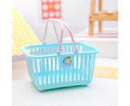 Storage Basket Folding Handle Hollow Design Strong Load-bearing Space-saving Storage Container for Bedroom