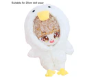 Doll Clothes Portable Delicate Fabric Doll Long Legged White Goose Jumpsuit for Fun-White