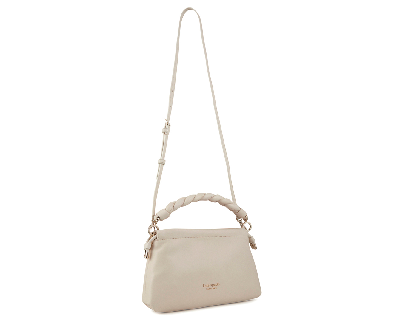 Kate Spade New York Meringue Smooth Nappa Leather Small Crossbody Parchment  One Size