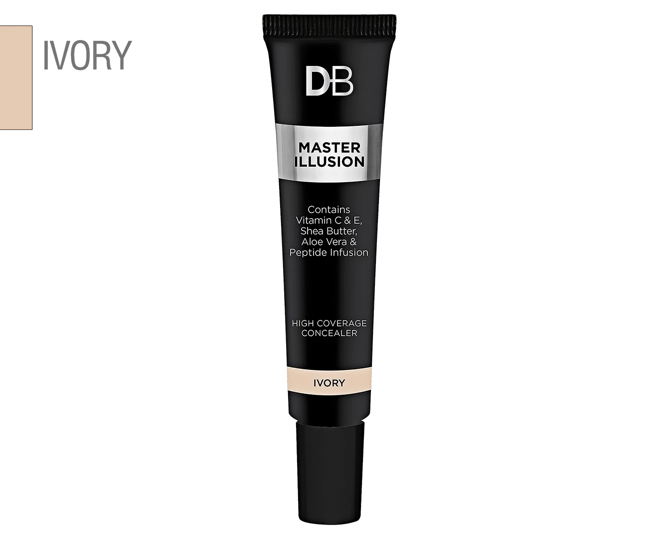 DB Cosmetics Master Illusion High Coverage Concealer 12mL - Ivory