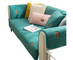 Autumn Winter Thick Sofa Couch Cover Living Room Pad Cushion Mat Household Decor-Green