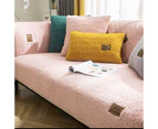 Autumn Winter Thick Sofa Couch Cover Living Room Pad Cushion Mat Household Decor-Pink