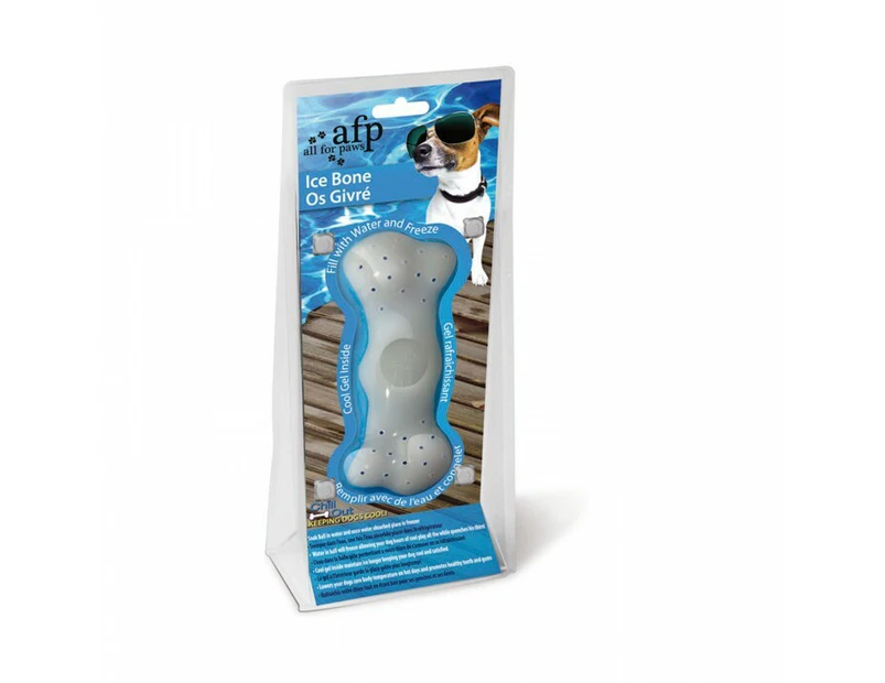 Chill Out Ice Dog Bone - 11x6cm White (All For Paws)