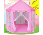Play Tent Foldable Durable Portable Large Kids Teepee Tents for Home-Pink