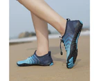 1 Pair Creek Shoes Good Breath Ability Non-Slip High Stretchy Quick Dry Comfortable Feeling Protective Thin Summer Water Sport Shoes for Beach-Dark Blue