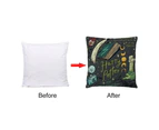 Harry Potter Cartoon Pattern Watercolor Pillowcase Zipper Pillow Cushion Cover-1#