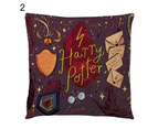 Harry Potter Cartoon Pattern Watercolor Pillowcase Zipper Pillow Cushion Cover-11#