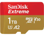 SanDisk Extreme Micro SD 1TB Memory Card Dash Action Cam 190Mb/s SDSQXAV-1T00